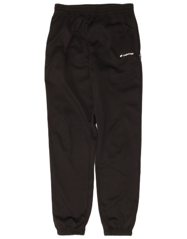 Lotto Mens Calças de treino Joggers poliéster preto médio