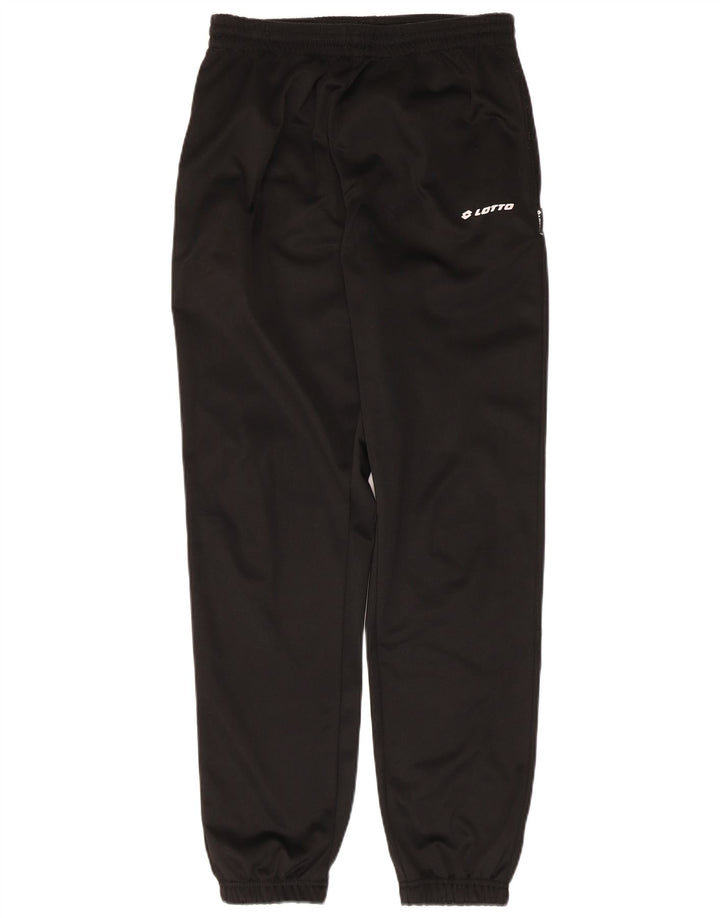 Lotto Mens Calças de treino Joggers poliéster preto médio