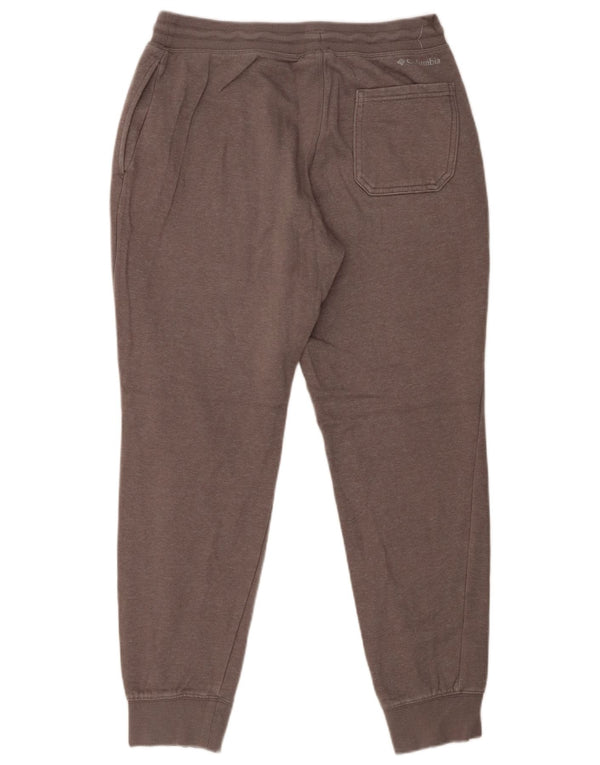 Columbia Calça feminina de treino gráfico Joggers UK 14 algodão cinza médio