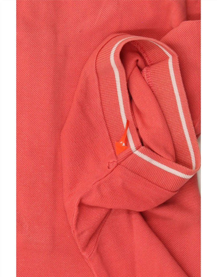 Camisa polo feminina Asics UK 18 XL algodão rosa