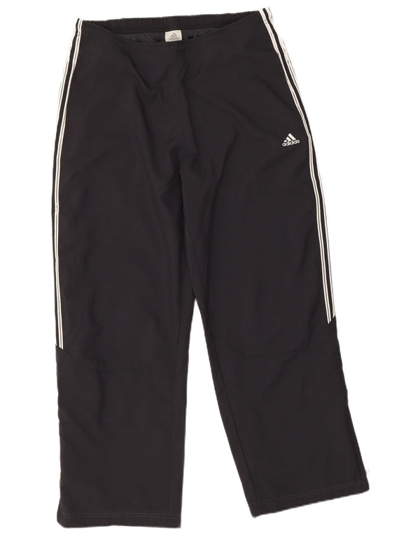 Adidas Womens Tracksuit Calças Joggers UK 14 Médio Preto Poliéster