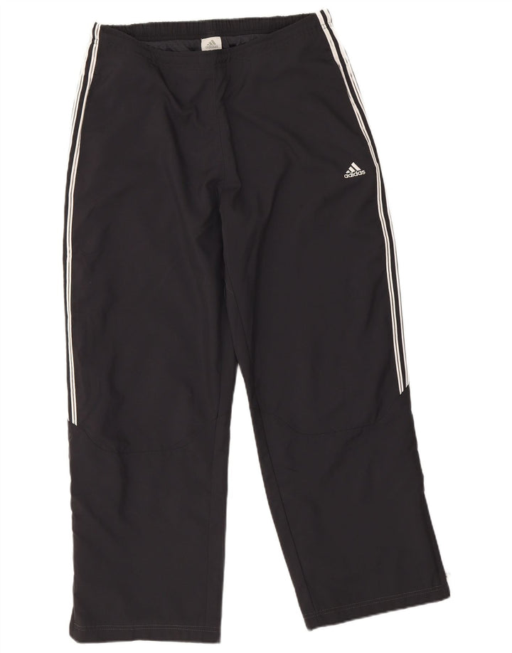 Adidas Womens Tracksuit Calças Joggers UK 14 Médio Preto Poliéster