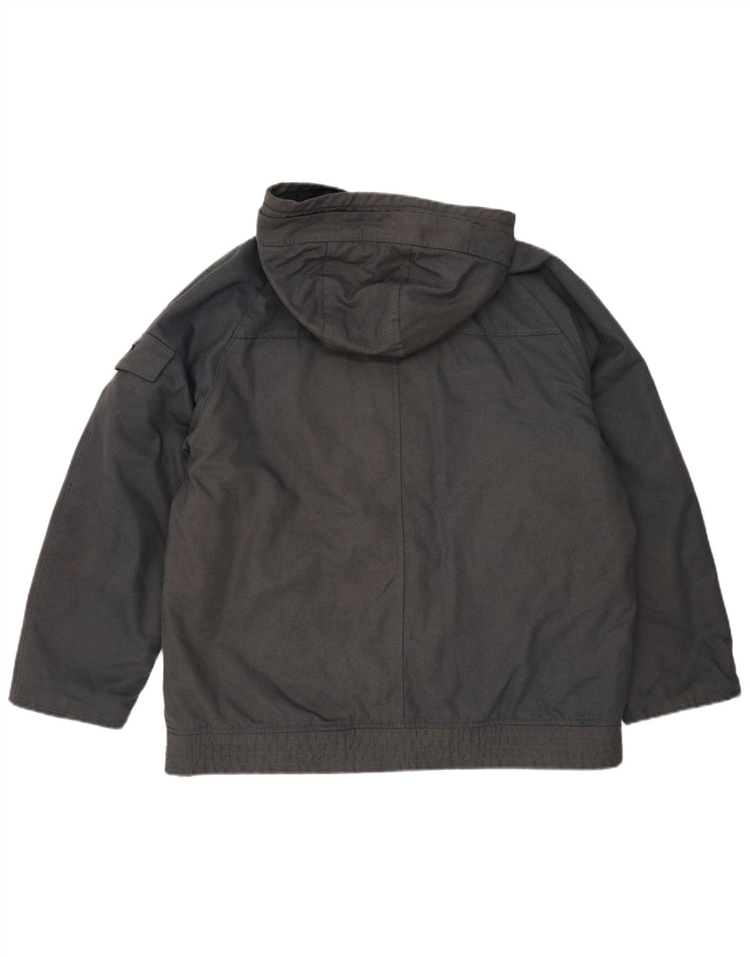 Jaqueta corta-vento masculina Puma com capuz UK 40 grande algodão cinza