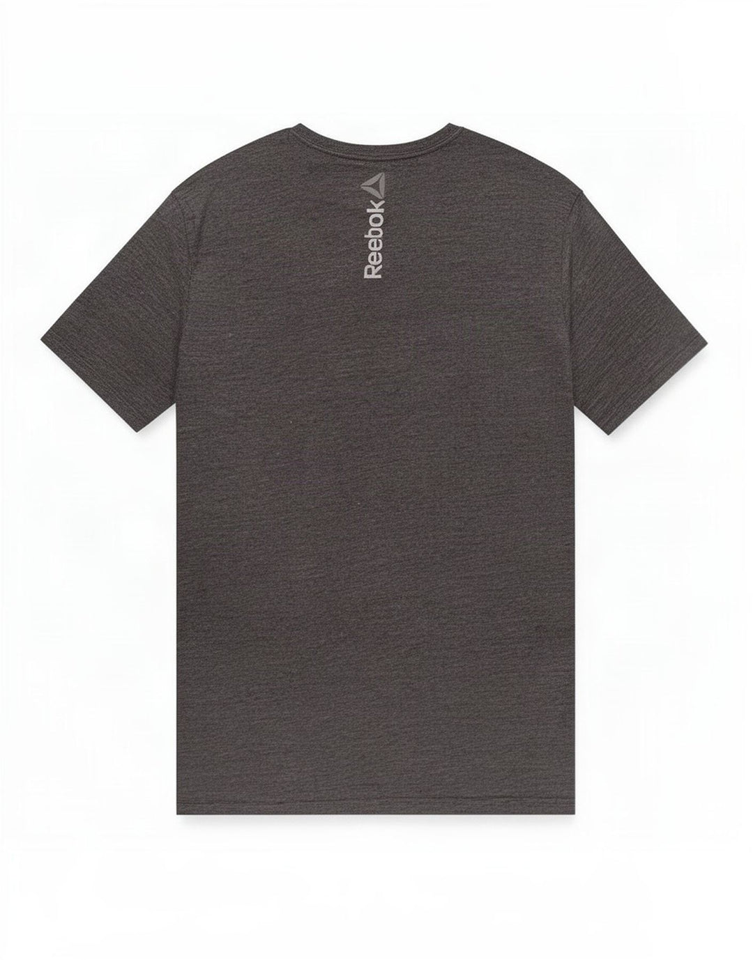 Reebok Mens Graphic T-Shirt Top Grande Cinza Poliéster