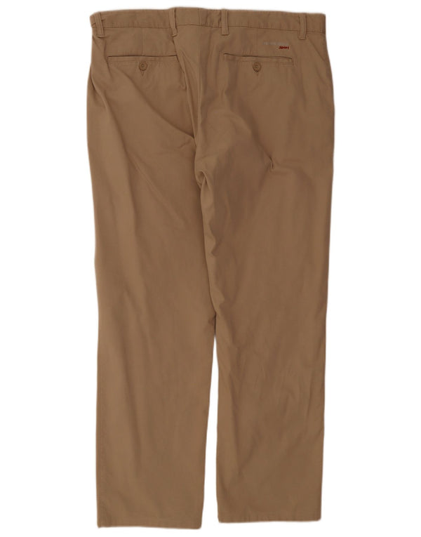 Calça chino reta masculina Harmont & Blaine IT 58 3XL W38 L30 bege