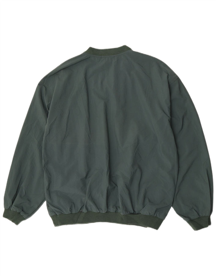 Izod Mens Pulôver Treino Top Grande Nylon Verde