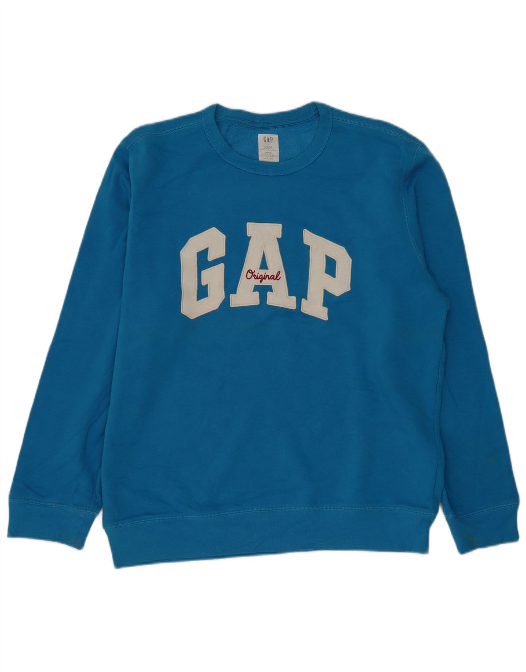Suéter gráfico masculino Gap grande algodão azul