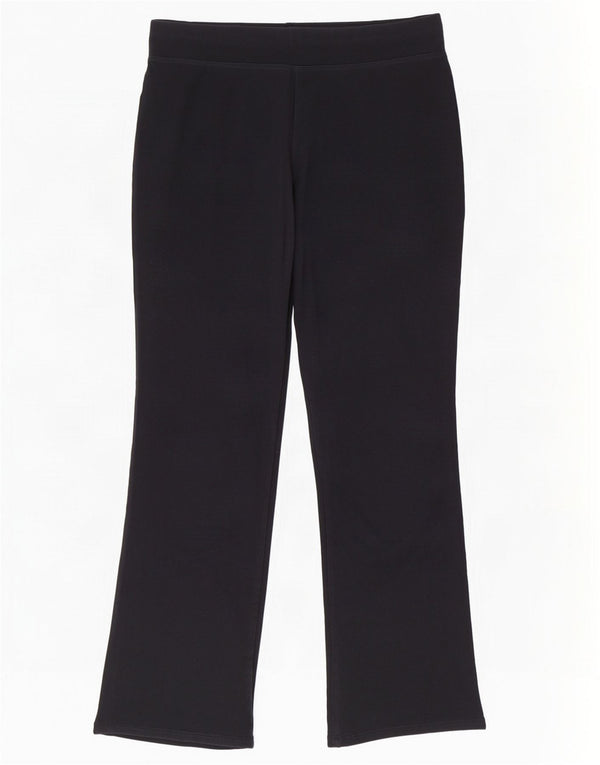 Calça de treino feminina Marks & Spencer Reino Unido 16 grande algodão preto