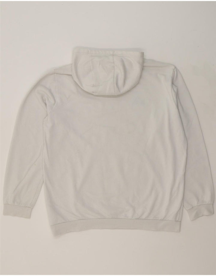 ADIDAS Mens Hoodie Jumper XL White Cotton Vintage Adidas and Second-Hand Adidas from Messina Hembry 