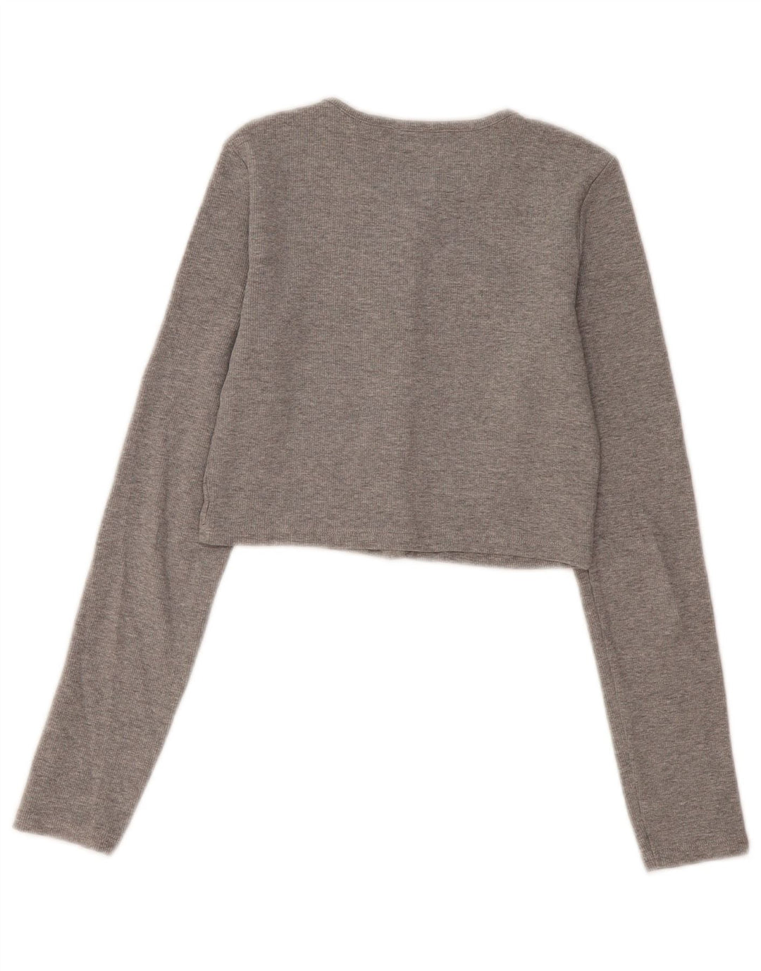 Zara Womens Crop Top Reino Unido 8 Pequeno Cinza