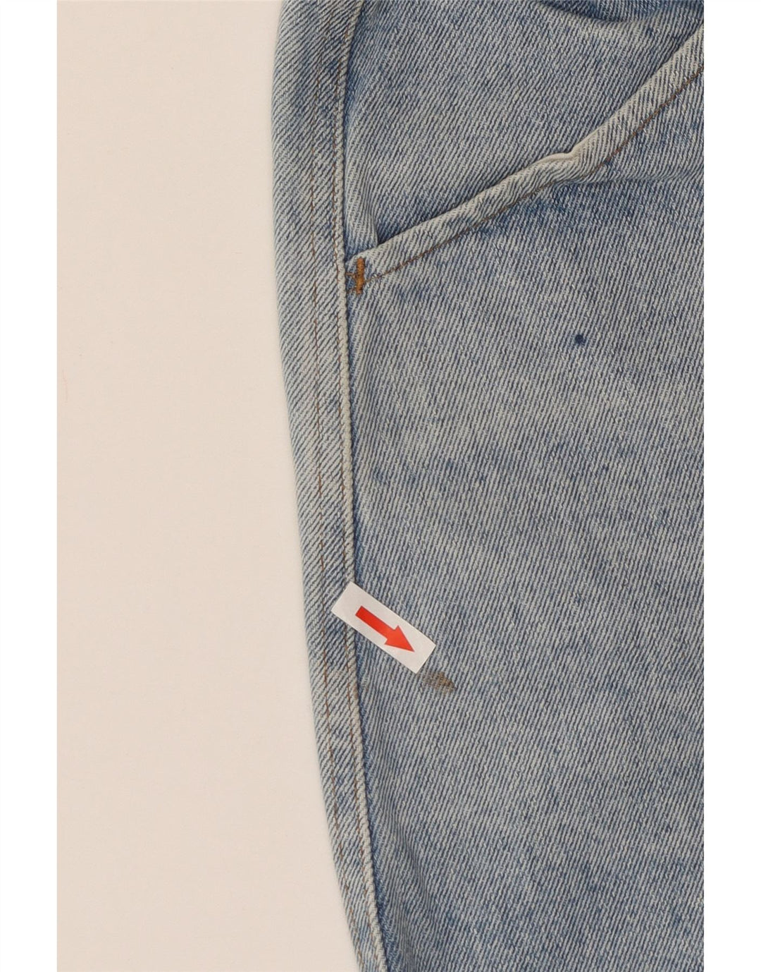 Shorts jeans feminino vintage de cintura alta W24 XS azul