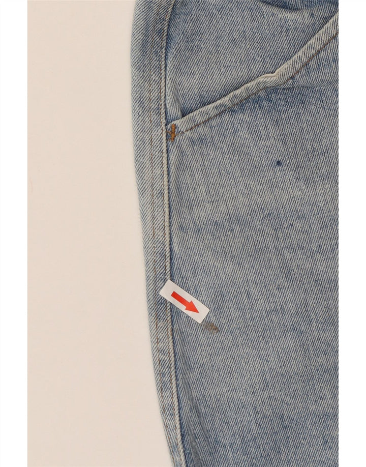 Shorts jeans feminino vintage de cintura alta W24 XS azul