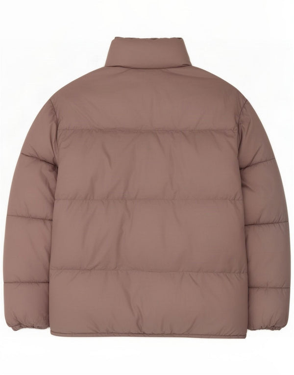 Jaqueta acolchoada feminina grande Zara UK 6 XS poliéster rosa