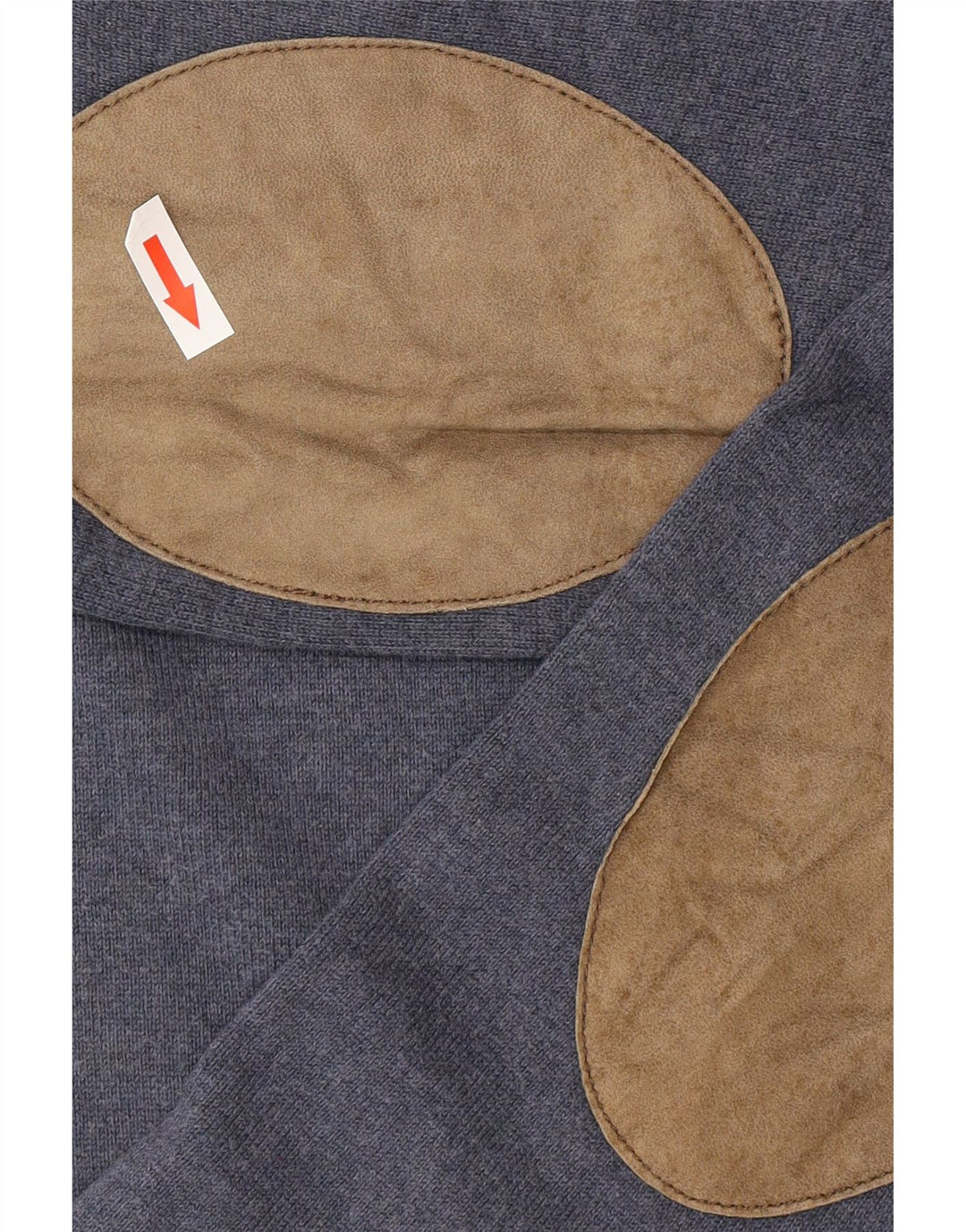 Suéter masculino Massimo Dutti com gola redonda e algodão azul pequeno