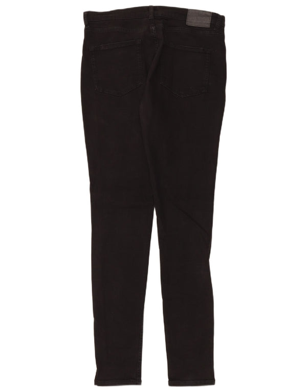 Jeans skinny feminino French Connection UK 14 grande W34 L32 algodão preto