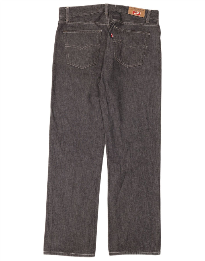 Calça jeans reta masculina Pit Stop W34 L32 cinza