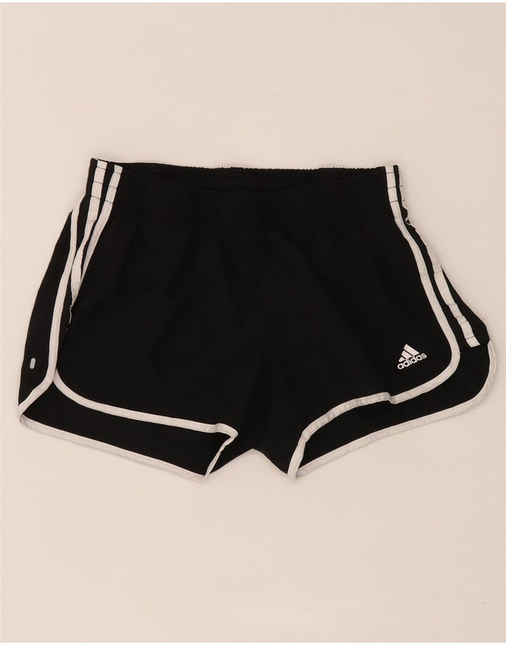 Adidas Womens Primegreen Sport Shorts UK 14 Médio Preto Poliéster