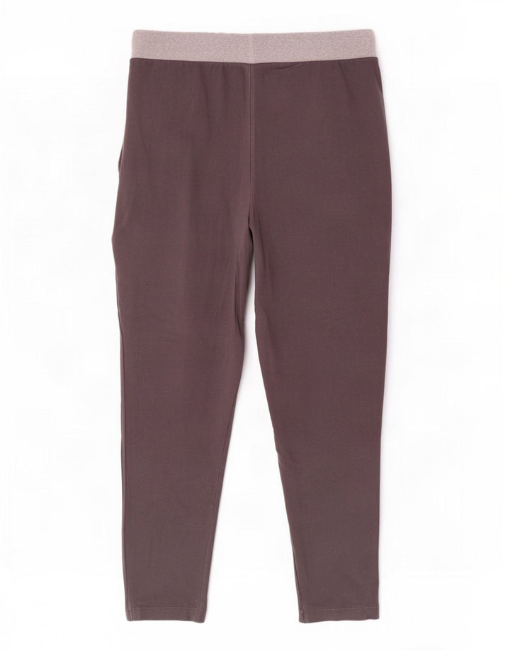 Ellesse Calça esportiva feminina joggers pequena cinza colorblock algodão