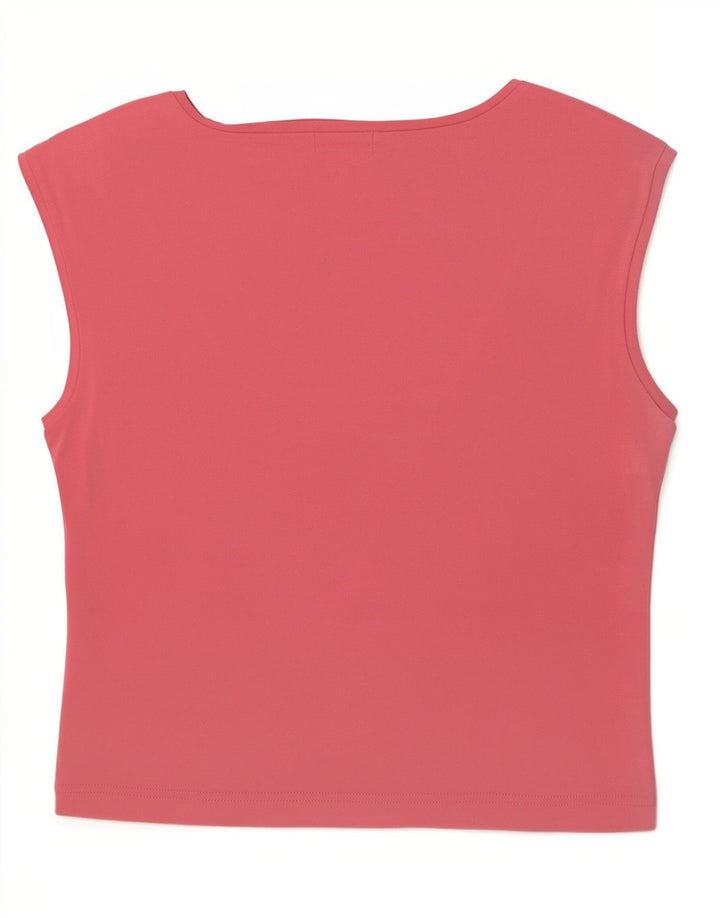 Top curto feminino Ted Baker tamanho 4 grande rosa modal