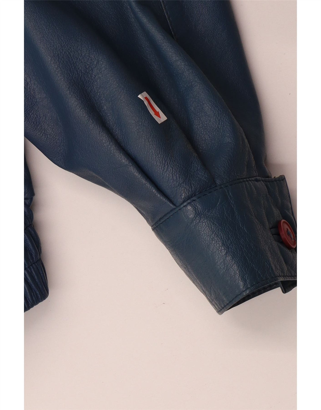 Jaqueta de couro militar masculina VINTAGE IT 52 XL couro azul