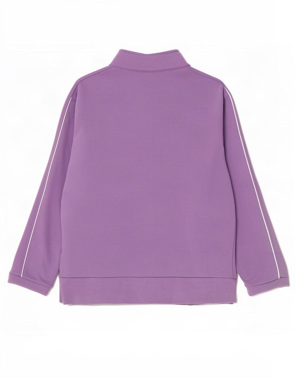 Diadora Womens Tracksuit Top Jacket UK 18 XL Roxo Algodão