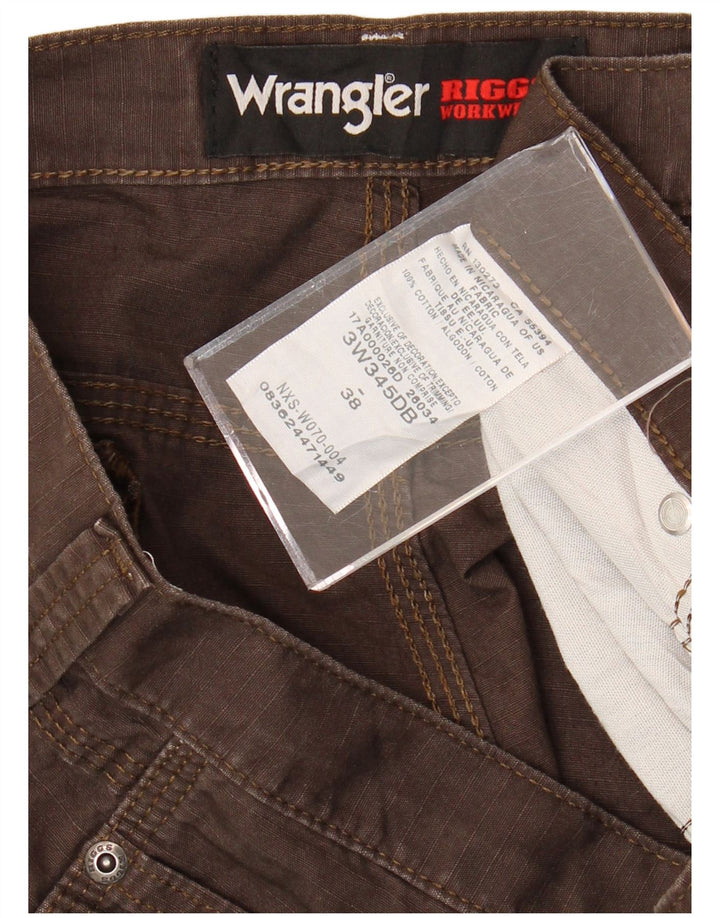 Shorts cargo masculino Wrangler W38 XL algodão marrom