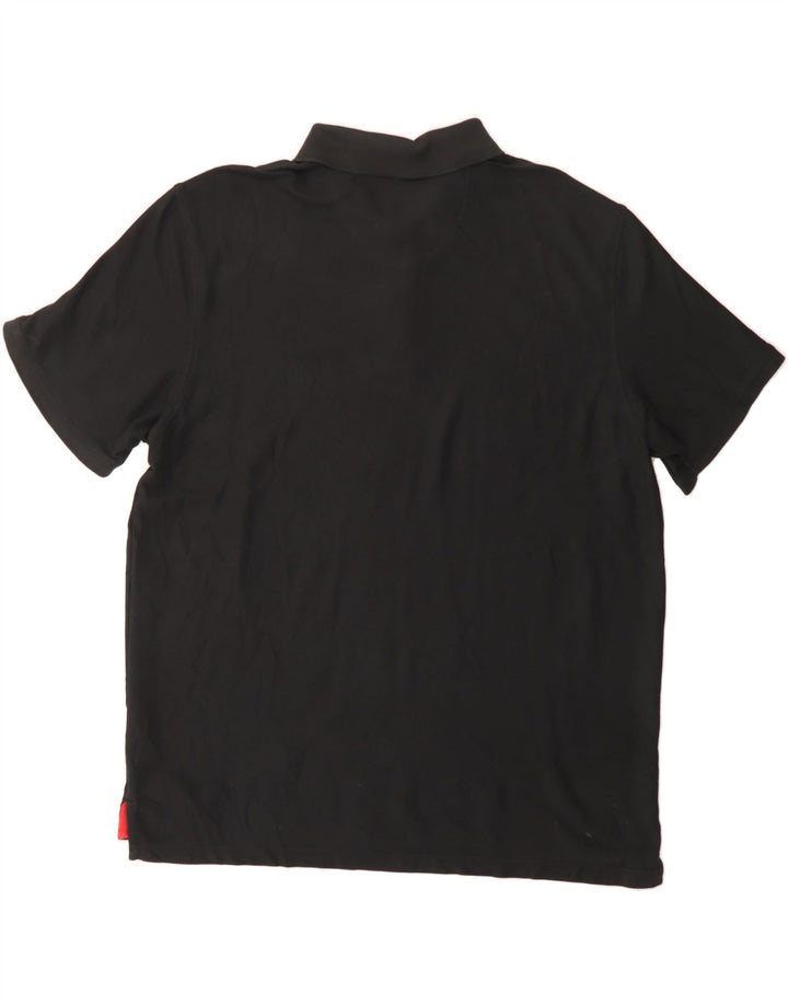 IZOD Mens Polo Shirt 2XL Black Cotton Vintage Izod and Second-Hand Izod from Messina Hembry 