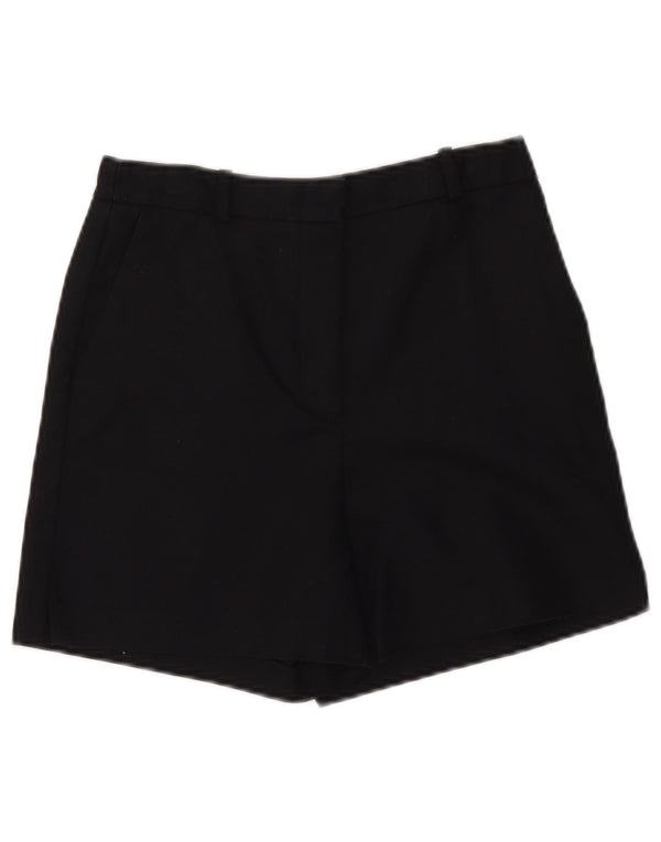 Zara Shorts Chino feminino de cintura alta XS W24 algodão preto