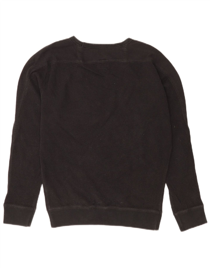 Diesel moletom masculino jumper médio algodão preto