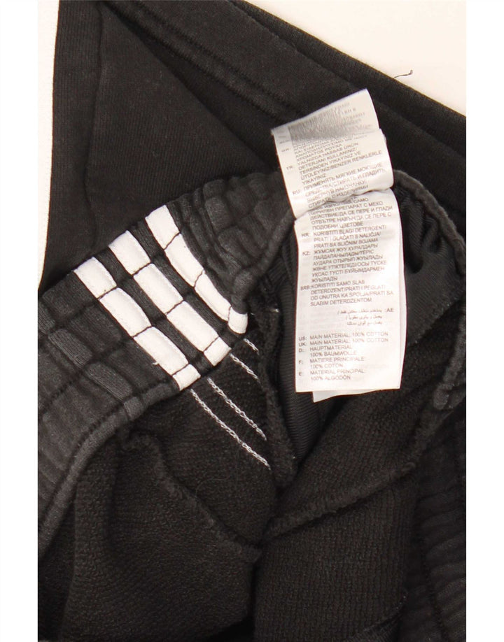 Shorts esportivos masculinos Adidas 13-14 anos médio preto algodão