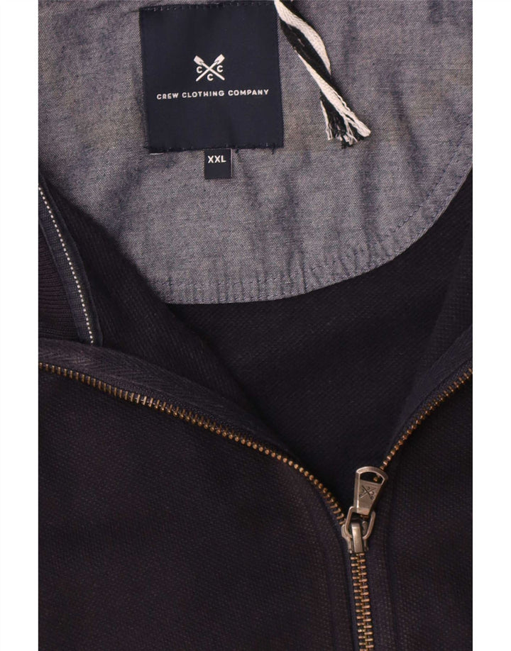 Crew Clothing Mens Treino Top Jacket 2XL Algodão Azul Marinho