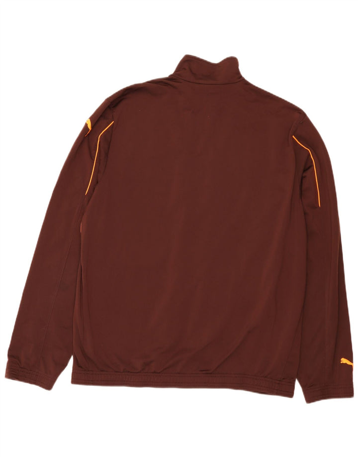 Puma Mens Tracksuit Top Jacket Grande Borgonha Colorblock