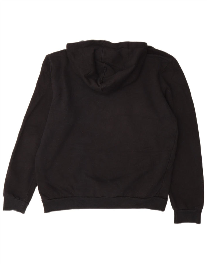 PUMA Mens Graphic Hoodie Jumper Médio Algodão Preto