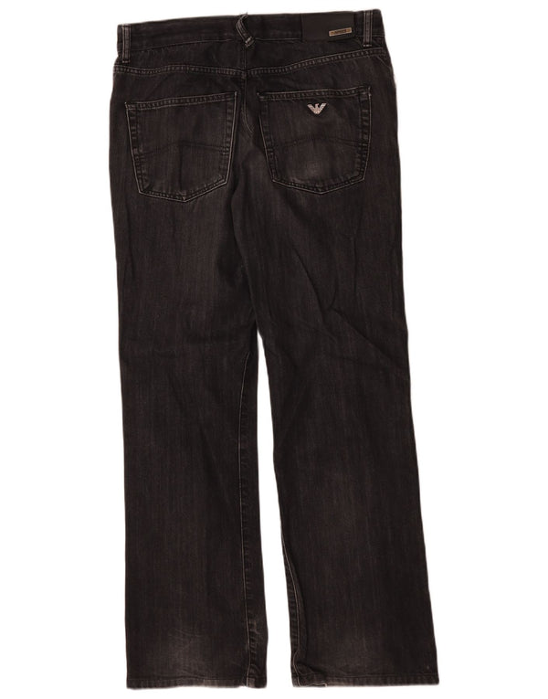 Calça jeans masculina Armani Bootcut W34 L31 cinza