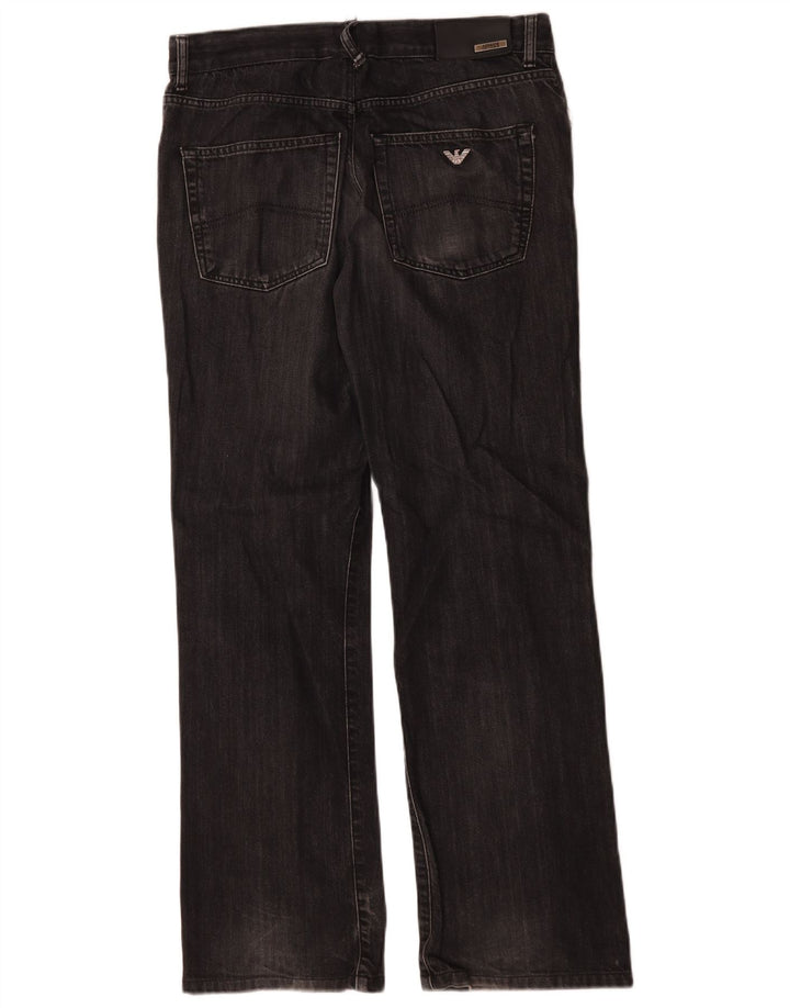 Calça jeans masculina Armani Bootcut W34 L31 cinza