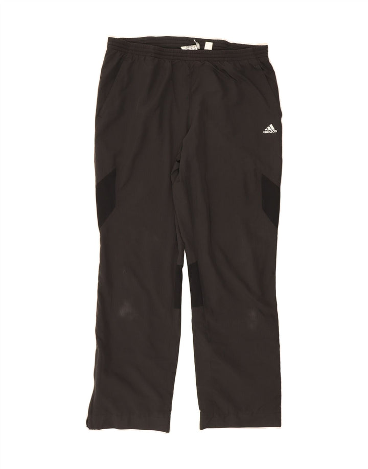 ADIDAS Womens Clima 365 Tracksuit Trousers UK 12 Medium  Grey Colourblock Vintage Adidas and Second-Hand Adidas from Messina Hembry 