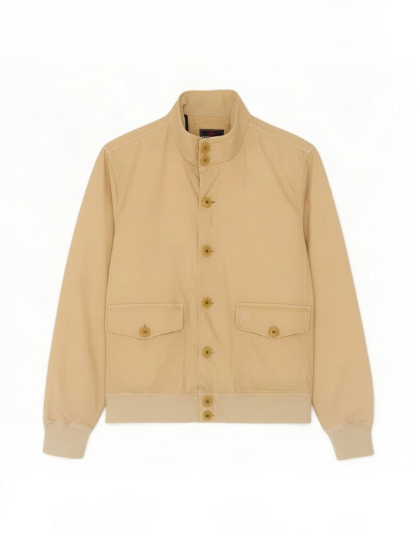 Jaqueta bomber masculina Conte of Florence UK 44 2XL algodão bege