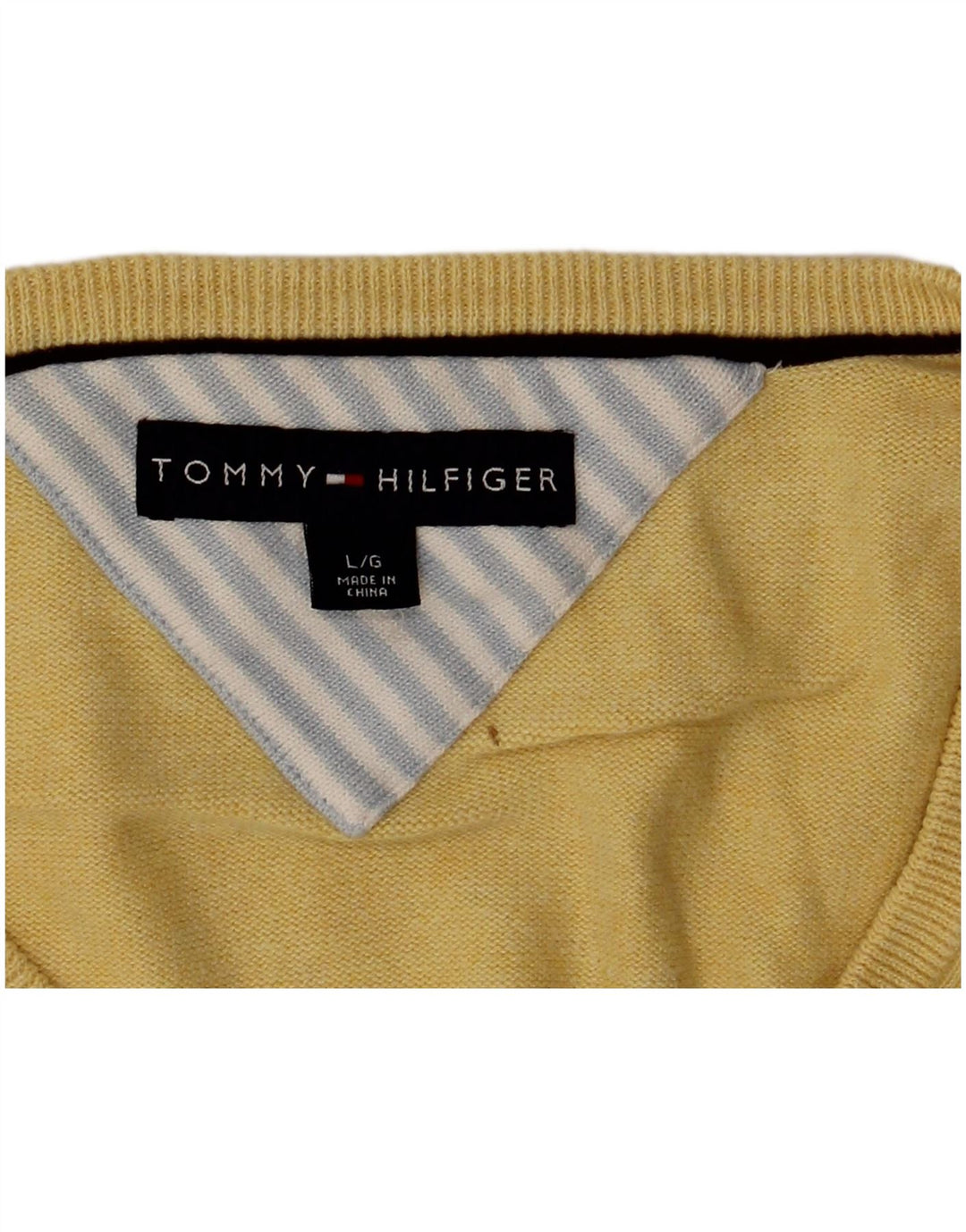 Tommy Hilfiger Mens Vest Tank Top Grande Amarelo