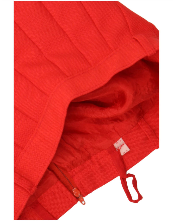 Saia plissada feminina VINTAGE IT 36 XS W24 vermelha