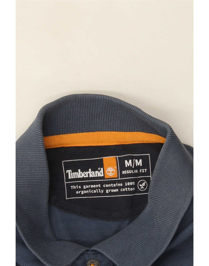 Camisa polo masculina Timberland Regular Fit médio algodão azul