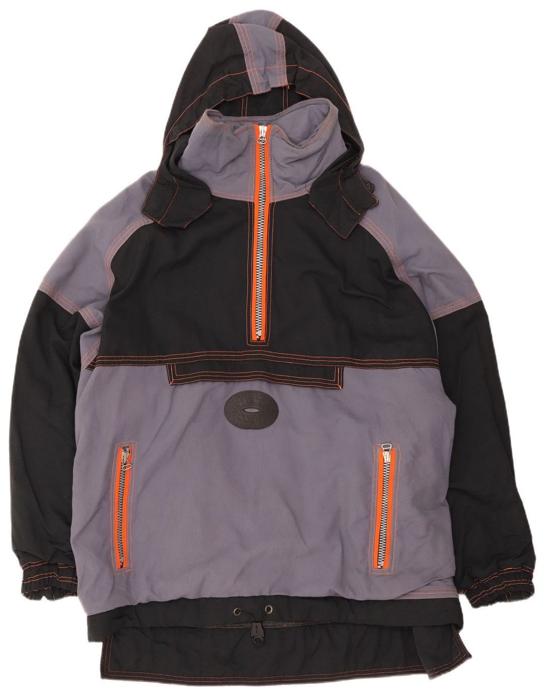 Jaqueta masculina Ellesse com capuz e esqui UK 42 XL cinza Colourblock poliamida