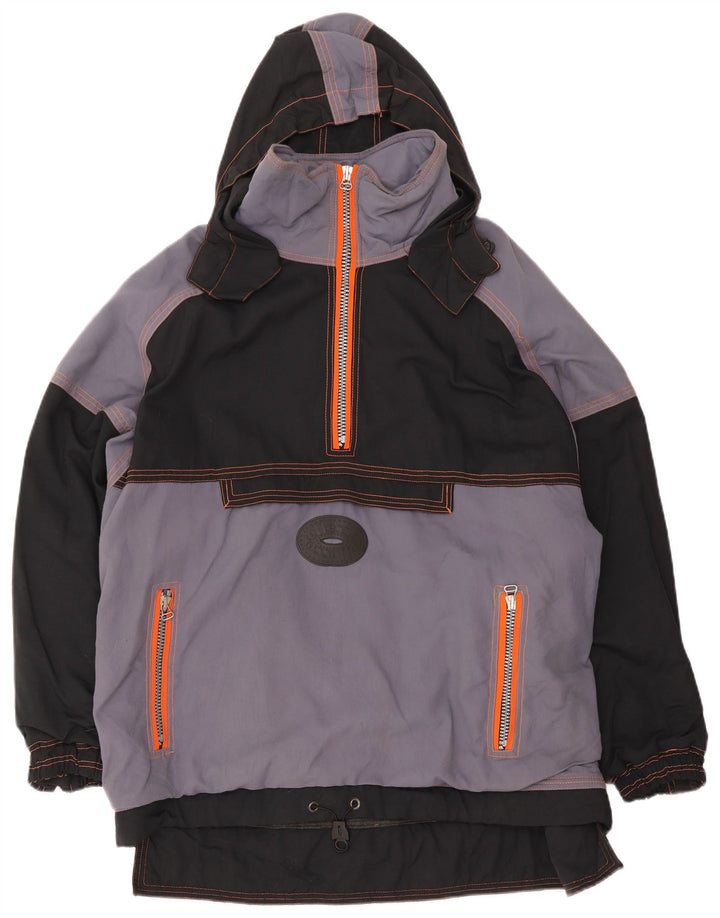 Jaqueta masculina Ellesse com capuz e esqui UK 42 XL cinza Colourblock poliamida