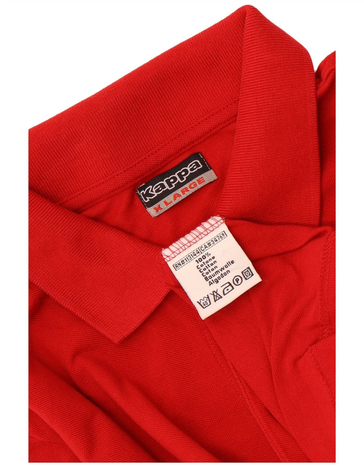 Camisa polo masculina Kappa XL algodão vermelho