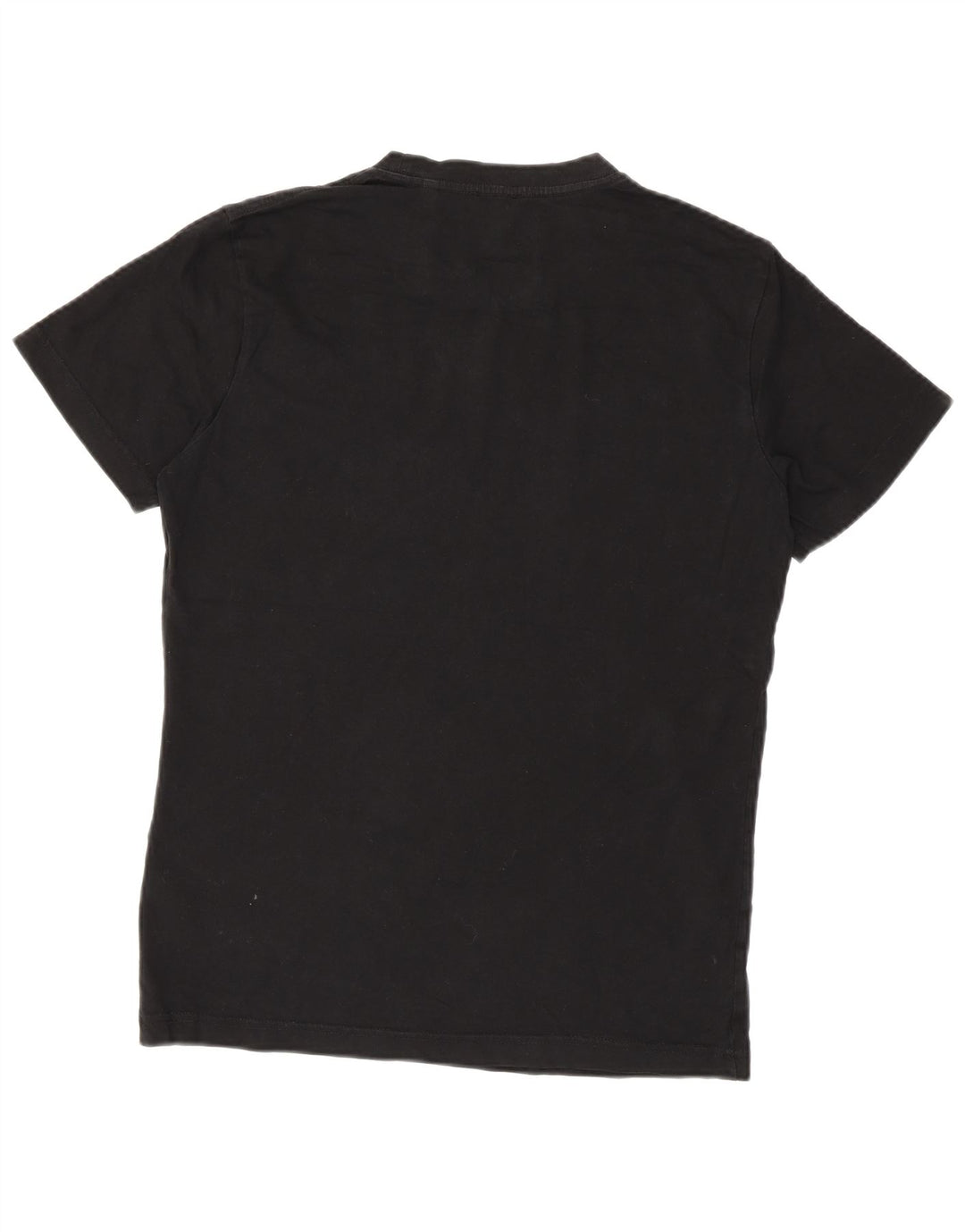 Diesel Camiseta masculina gráfica Top médio algodão preto