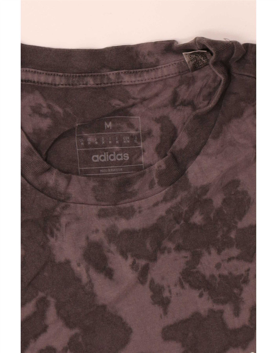 Adidas Camiseta Masculina Top Cinza Médio Tie Dye Algodão
