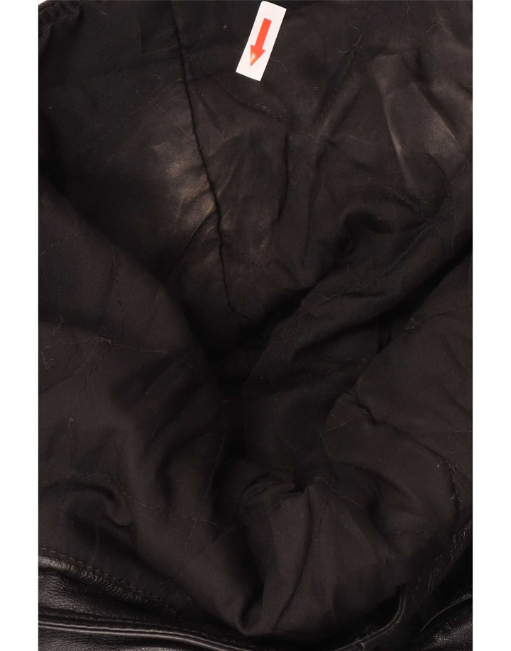 Jaqueta masculina de couro com capuz Conbipel IT 56 2XL preta
