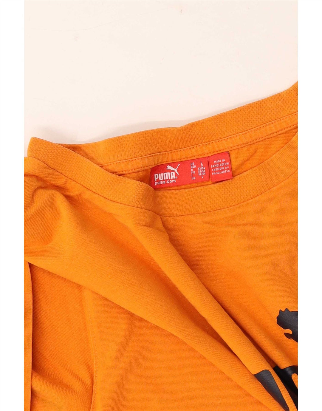 Puma Camiseta Masculina Graphic Top Grande Laranja
