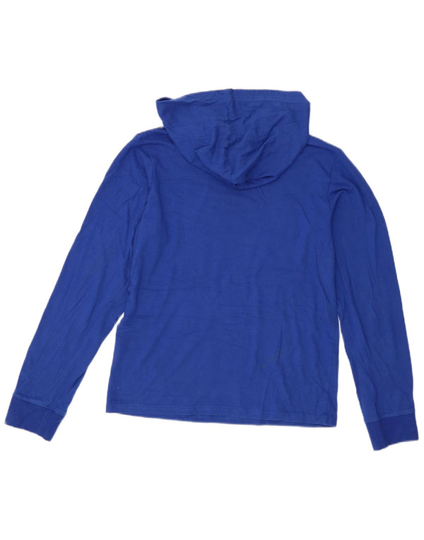 Jumper com capuz gráfico Champion Boys 13-14 anos XL azul algodão