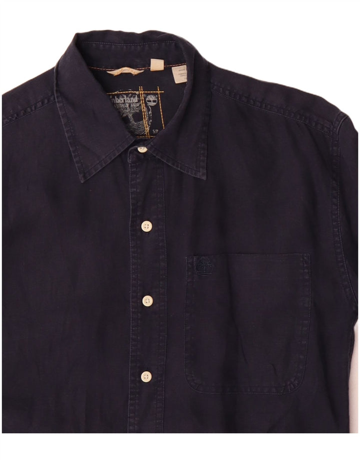 Camisa masculina Timberland pequena azul marinho