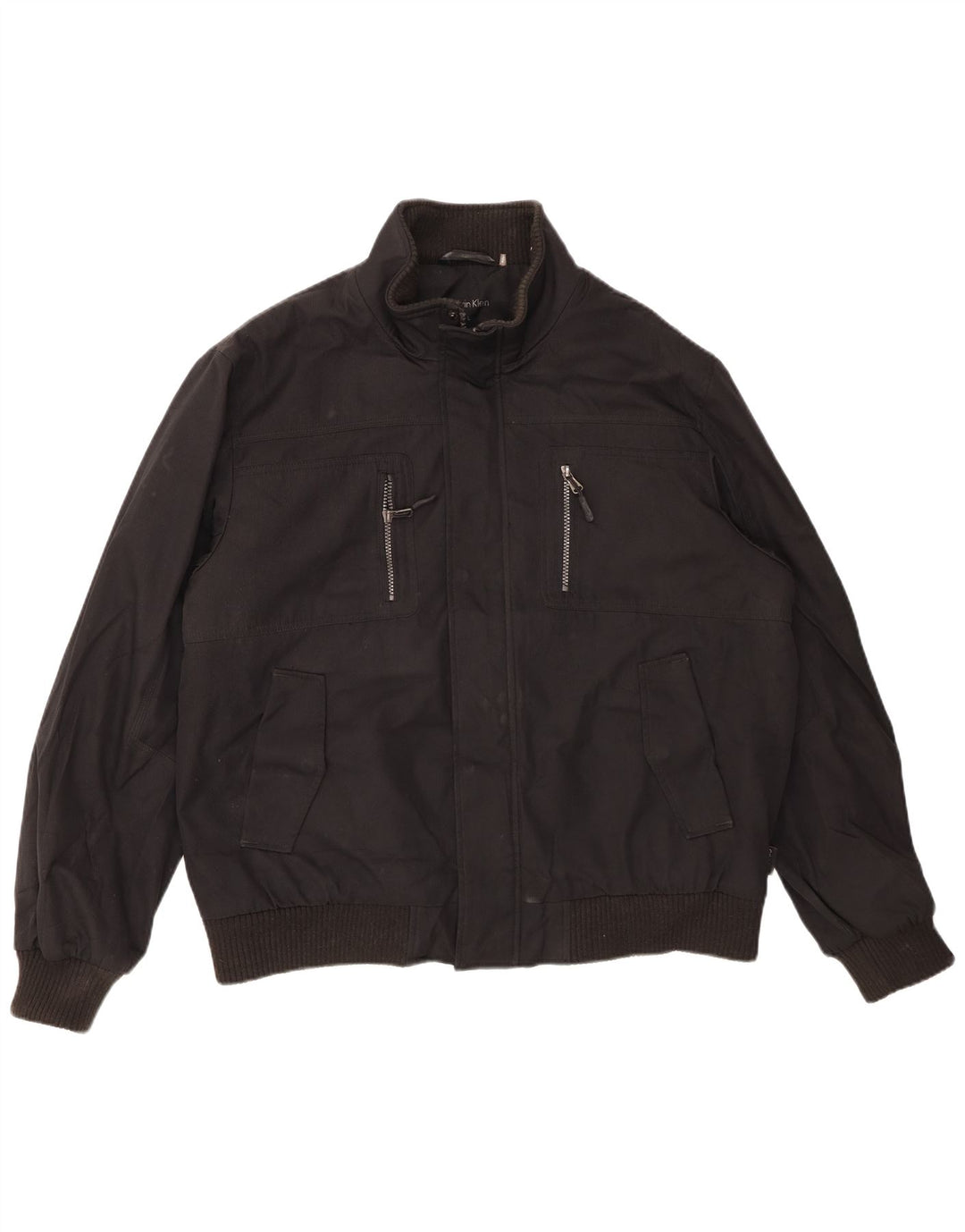 Jaqueta bomber masculina CALVIN KLEIN Reino Unido 40 grande poliéster preto